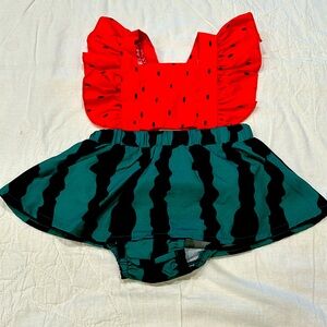 SHEIN Watermelon romper-3 mo